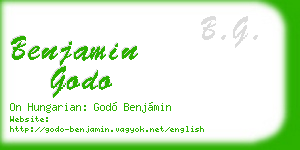 benjamin godo business card